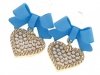 gold plated earrings with exclusive cubic zirconia